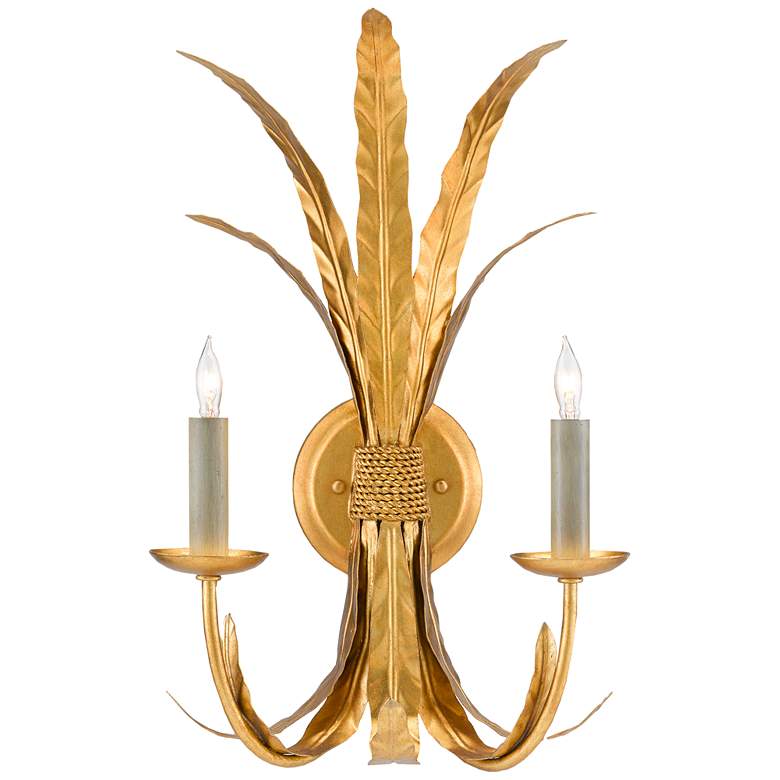 Image 1 Currey & Company Bette Gold 2-Light Wall Sconce
