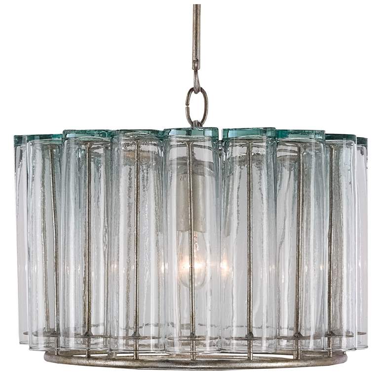 Image 1 Currey & Company Bevilacqua 13" Glass 1-Light Pendant