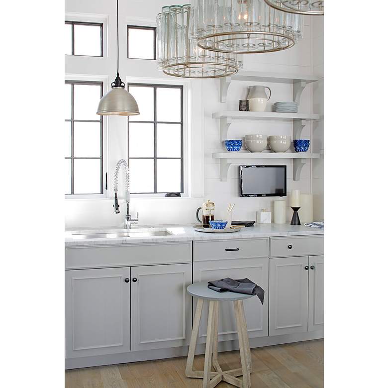 Image 4 Currey & Company Bevilacqua 13" Glass 1-Light Pendant more views