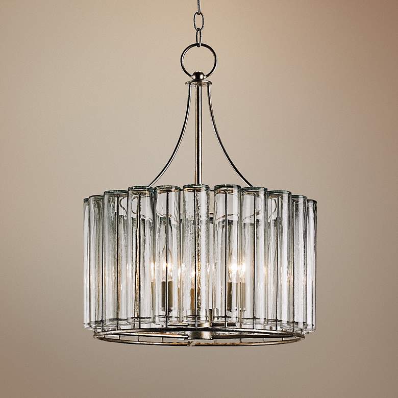 Image 1 Currey & Company Bevilaqua 18" Wide Silver Chandelier
