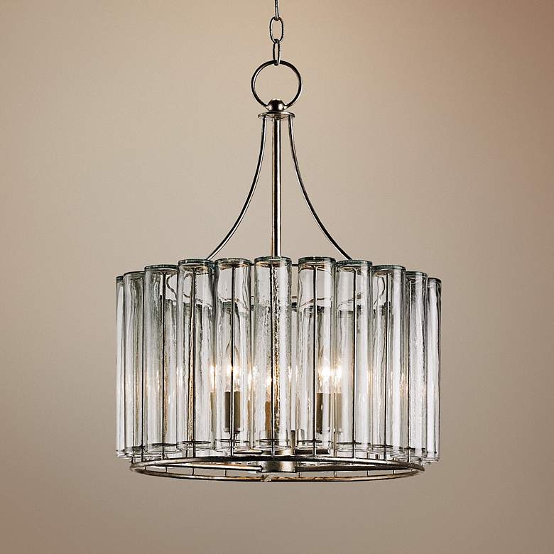 Image 1 Currey &amp; Company Bevilaqua 18 inch Wide Silver Chandelier