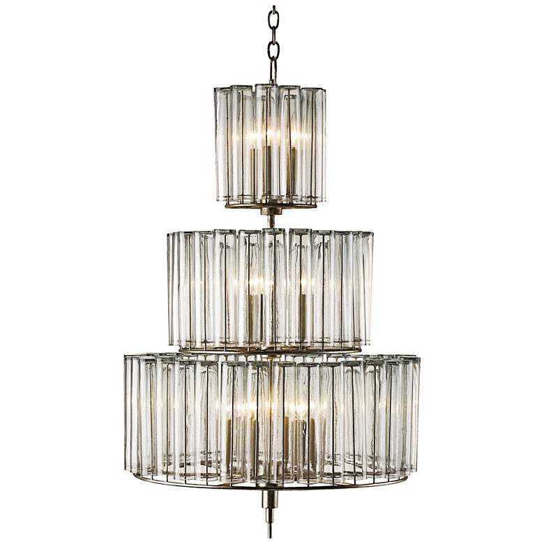Image 2 Currey & Company Bevilaqua 43" High Silver Chandelier