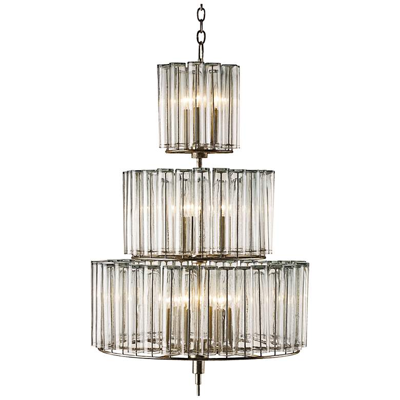 Image 2 Currey &amp; Company Bevilaqua 43 inch High Silver Chandelier