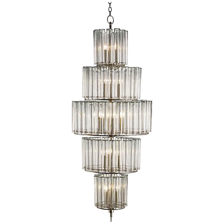 Image 2 Currey &amp; Company Bevilaqua 68 inch High Silver Chandelier