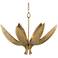 Currey and Company Bird of Paradise 33" Wide Antique Brass Chandelier