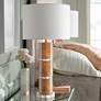 Currey &amp; Company Birdseye Maple Veneer Column Table Lamp