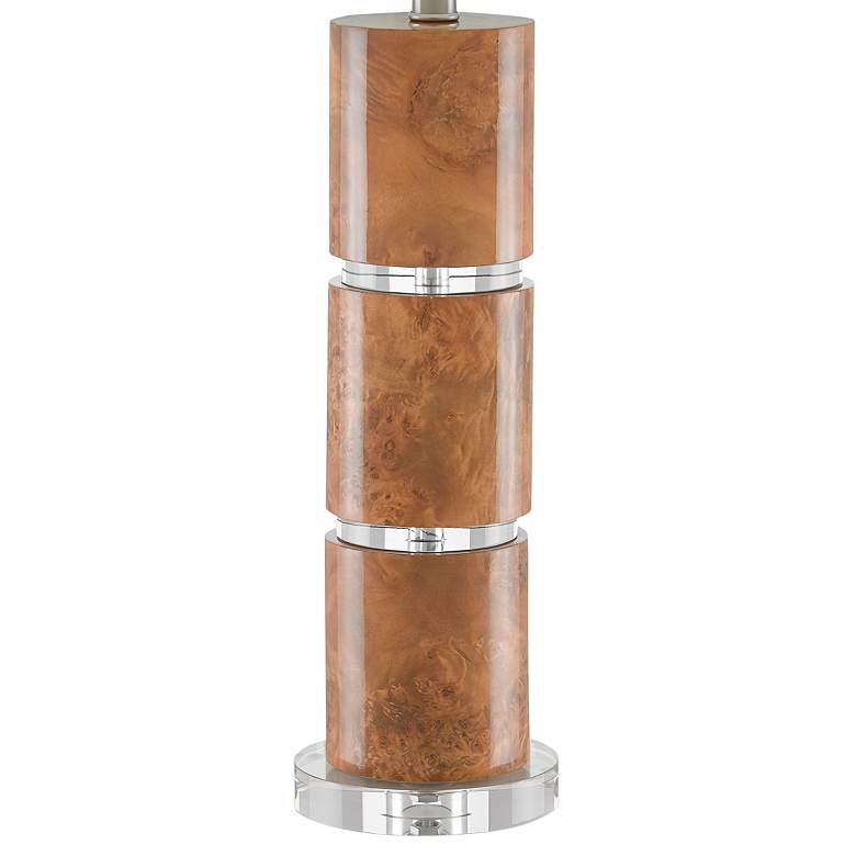 Image 4 Currey & Company Birdseye Maple Veneer Column Table Lamp more views