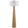 3_Currey & Company Birdsong Natural Water Hyacinth Floor Lamp more views