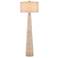 Currey & Company Birdsong White-Washed Rope Floor Lamp