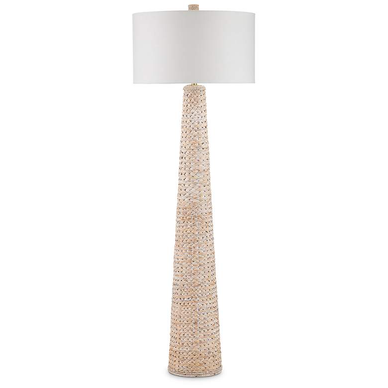 Image 2 Currey & Company Birdsong White-Washed Rope Floor Lamp more views