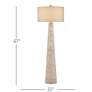 6_Currey & Company Birdsong White-Washed Rope Floor Lamp more views
