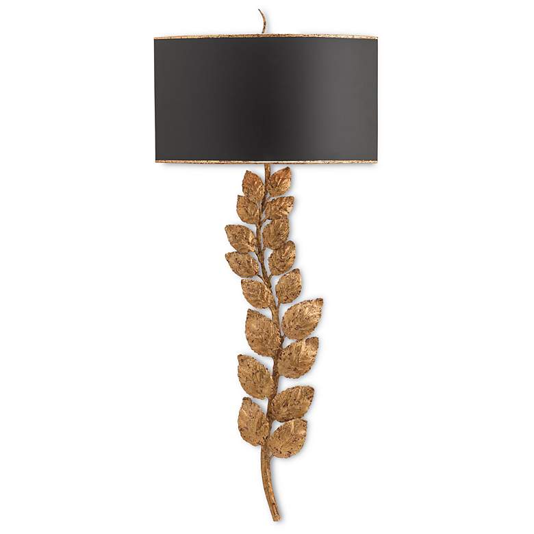 Image 1 Currey & Company Birdwood Gold 2-Light Wall Sconce