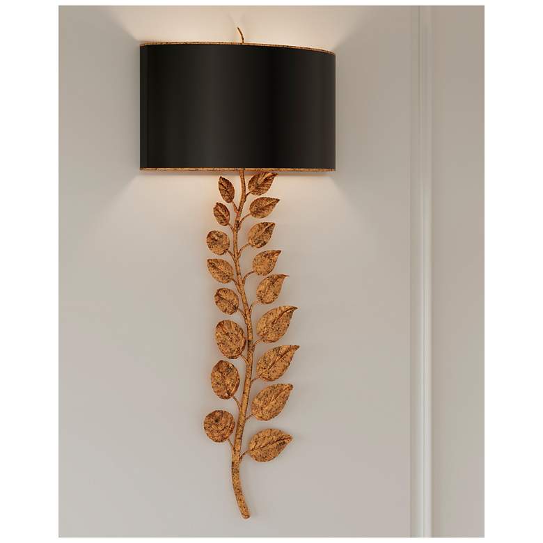 Image 7 Currey & Company Birdwood Gold 2-Light Wall Sconce more views