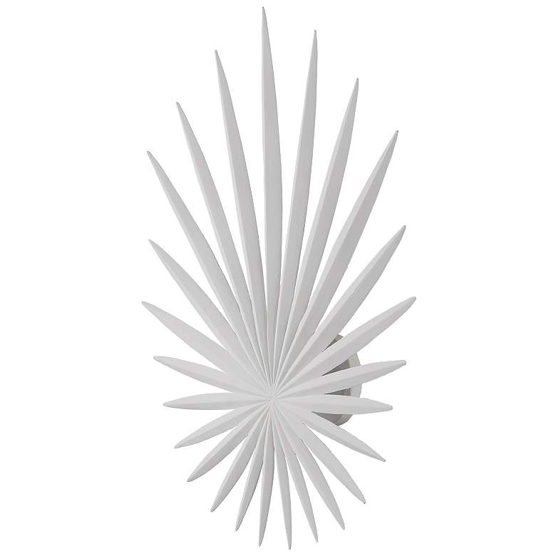 Image 2 Currey & Company Bismarkia White 1-Light LED Wall Sconce more views