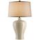 Currey & Company Blaise Cream Crackle Table Lamp