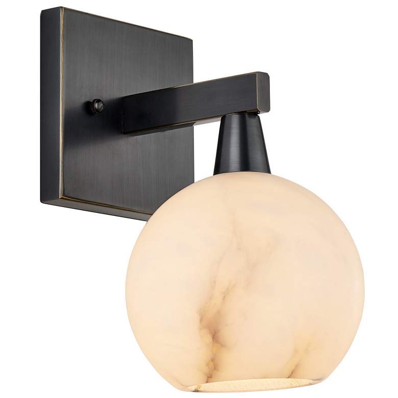 Image 1 Currey & Company Bombelles 1-Light Bronze Bath Wall Sconce
