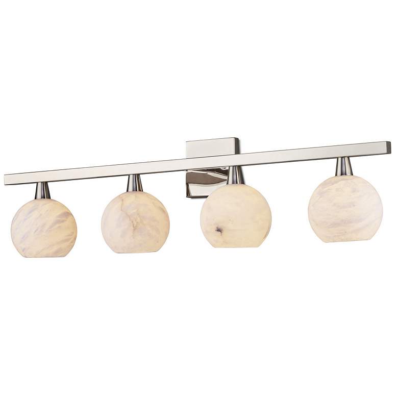 Image 3 Currey & Company Bombelles 4-Light Nickel Bath Bar more views