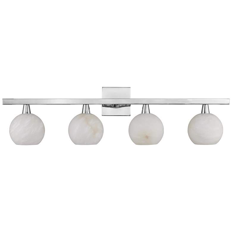 Image 4 Currey & Company Bombelles 4-Light Nickel Bath Bar more views