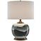 Currey & Company Boreal 25" White and Green Porcelain Table Lamp