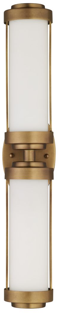 Image 4 Currey & Company Bowland 2-Light Brass Bath Wall Sconce more views