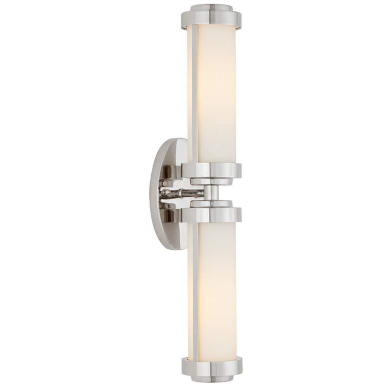 Image 1 Currey & Company Bowland 2-Light Nickel Bath Wall Sconce