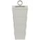 Currey and Company Brash 19 1/2" High White Leather Box