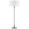 Currey & Company Bravo Gray Salt and Pewter Floor Lamp