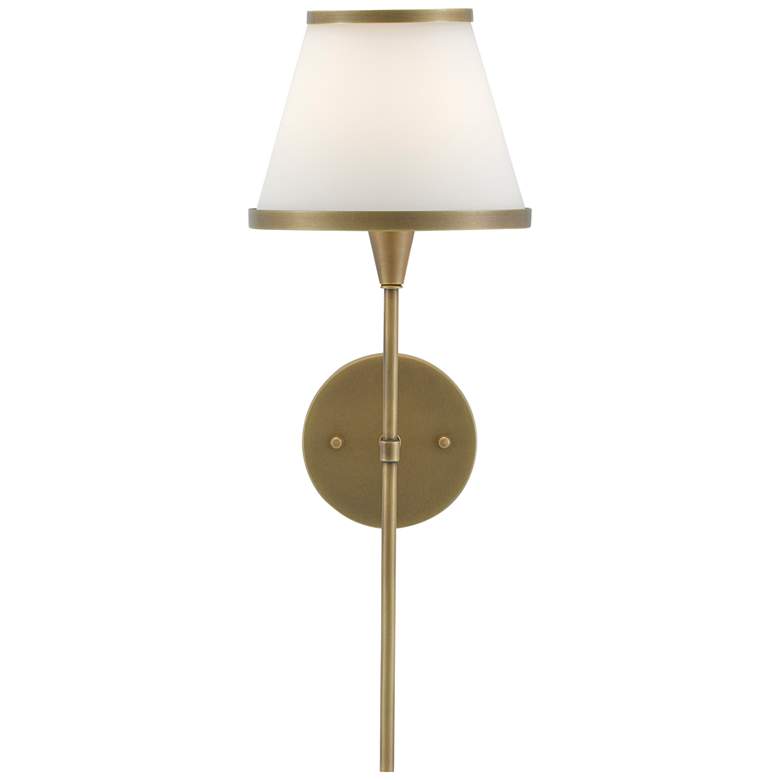 Image 3 Currey & Company Brimsley 19" High Antique Brass Opal Wall Sconce more views