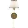Currey &amp; Company Brimsley 19" High Antique Brass Opal Wall Sconce
