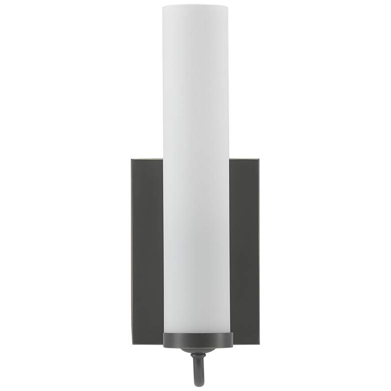 Image 2 Currey & Company Brindisi 12 3/4" High Bronze Opal Wall Sconce