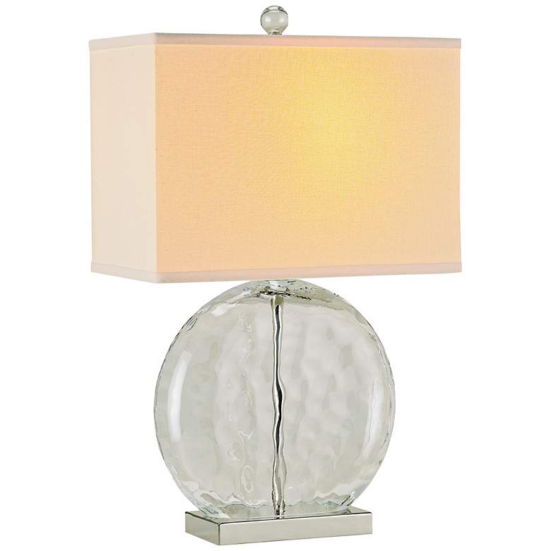 Image 1 Currey and Company Bromley Clear Glass Table Lamp