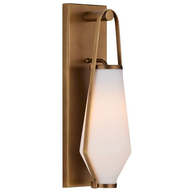 Image 1 Currey & Company Brompton 1-Light Brass Bath Wall Sconce