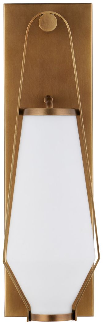 Image 4 Currey & Company Brompton 1-Light Brass Bath Wall Sconce more views
