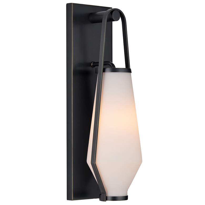 Image 1 Currey & Company Brompton 1-Light Bronze Bath Wall Sconce