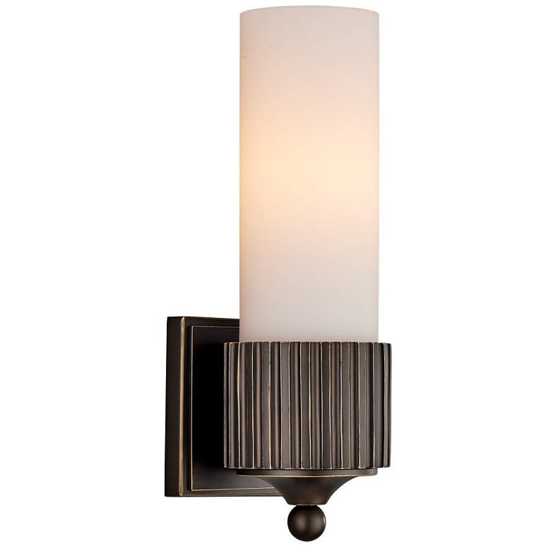 Image 1 Currey & Company Bryce 1-Light Black Bath Wall Sconce