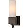 Currey & Company Bryce 1-Light Black Bath Wall Sconce