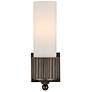 3_Currey & Company Bryce 1-Light Black Bath Wall Sconce more views