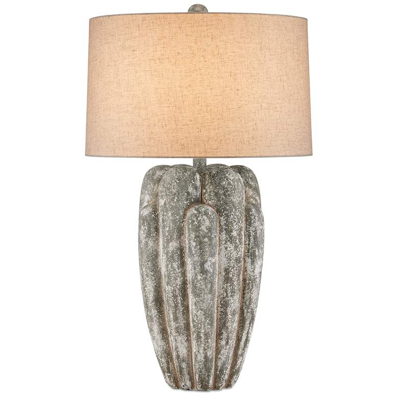 Image 1 Currey & Company Buttress 35 1/2" Modern Stone Table Lamp