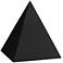 Currey and Company Cairo 8" High Black Pyramid Figurine