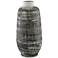 Currey and Company Cape Town Textured Black and White Urn