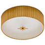 Thumbnail4 of Currey & Company Caravel 14" Modern Gold Flush Mount Ceiling Light more views