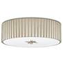 2_Currey and Company Caravel 14" Wide Silver LED Ceiling Light more views