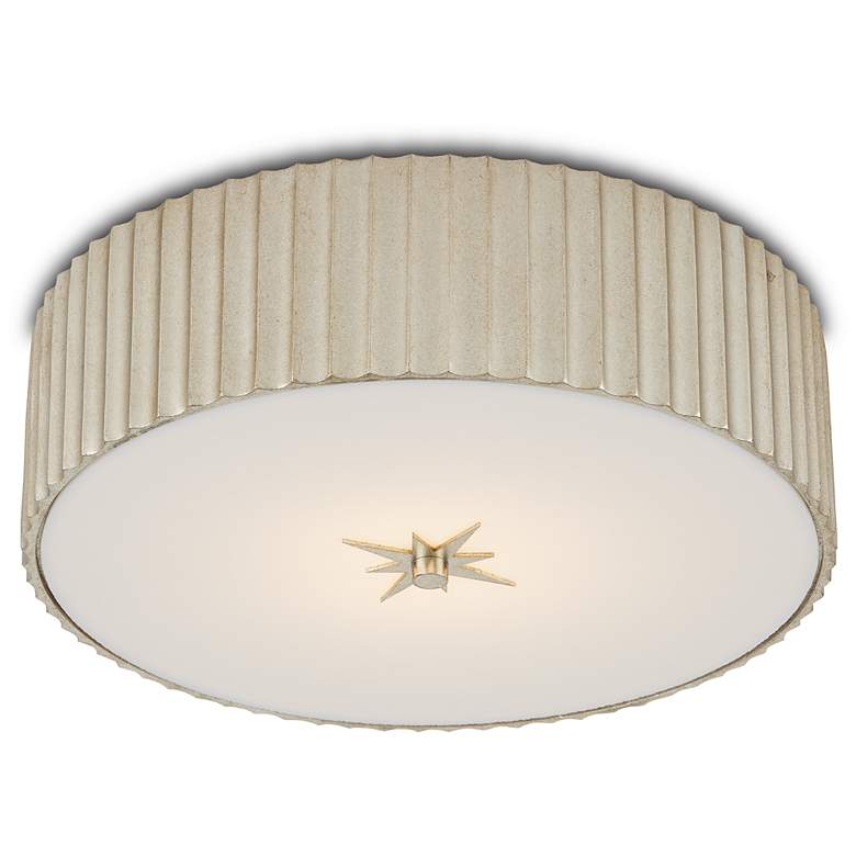 Image 3 Currey and Company Caravel 14" Wide Silver LED Ceiling Light more views