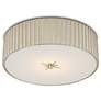3_Currey and Company Caravel 14" Wide Silver LED Ceiling Light more views