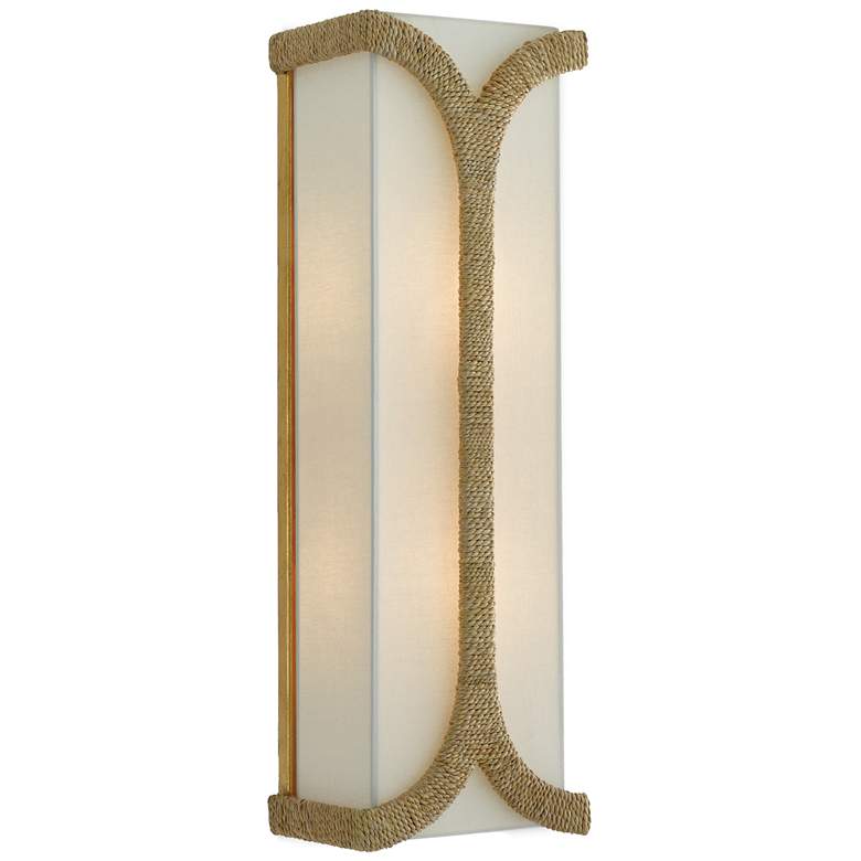 Image 1 Currey & Company Carthay Natural 2-Light Wall Sconce