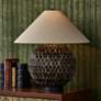 Thumbnail1 of Currey & Company Casimer 26" Black Water Hyacinth Fiber Table Lamp