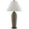 Currey and Company Caversham Putty Gray Bullet Table Lamp