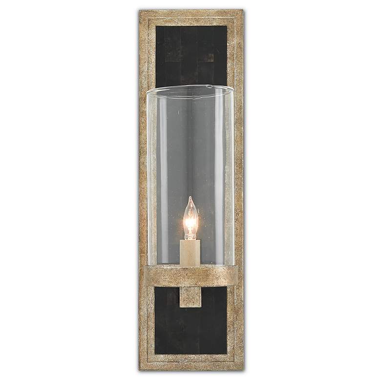 Image 2 Currey & Company Charade Silver 1-Light Wall Sconce more views