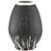 Currey and Company Chartwell Textured Black and White Urn