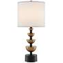 1_Currey & Company Chastain 28 3/4" Brass and Black Modern Lamp